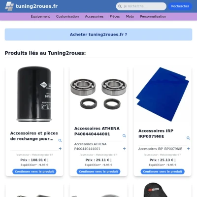 Screenshot tuning2roues.fr
