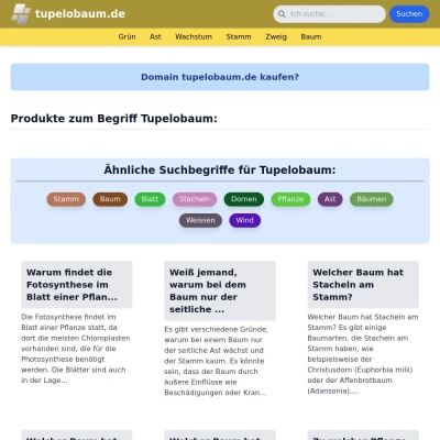 Screenshot tupelobaum.de