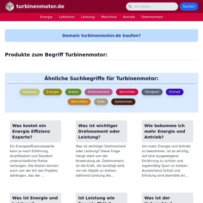 Screenshot turbinenmotor.de