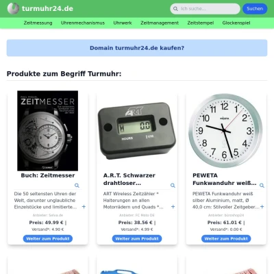 Screenshot turmuhr24.de