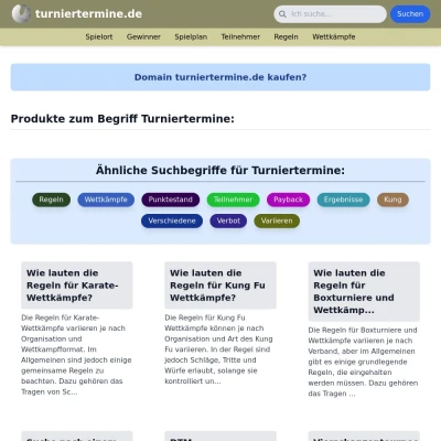 Screenshot turniertermine.de