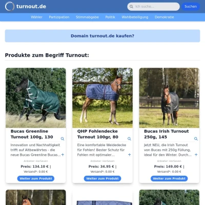 Screenshot turnout.de