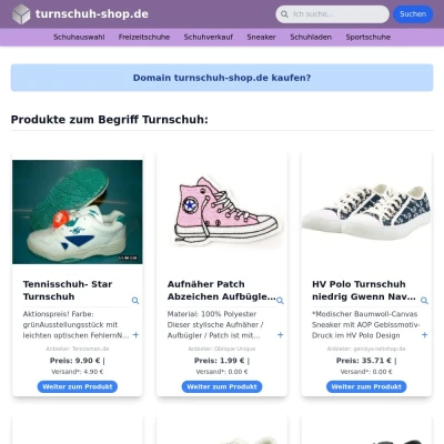 Screenshot turnschuh-shop.de