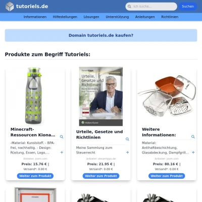 Screenshot tutoriels.de