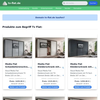 Screenshot tv-flat.de