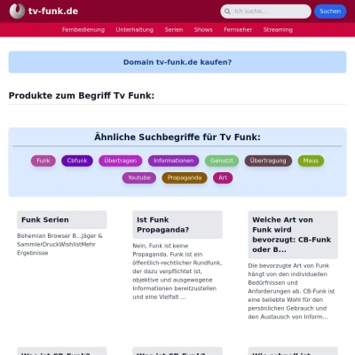 Screenshot tv-funk.de