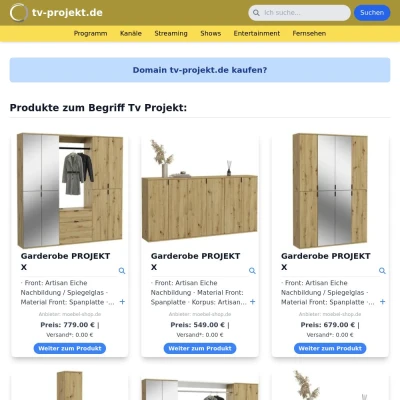 Screenshot tv-projekt.de