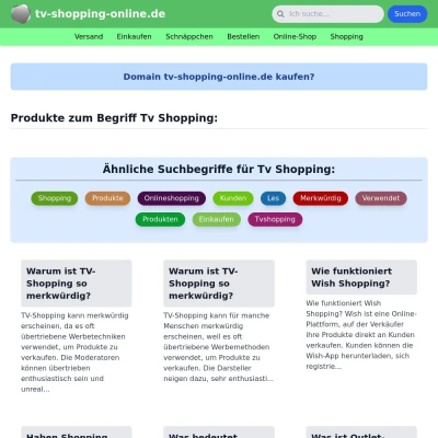 Screenshot tv-shopping-online.de