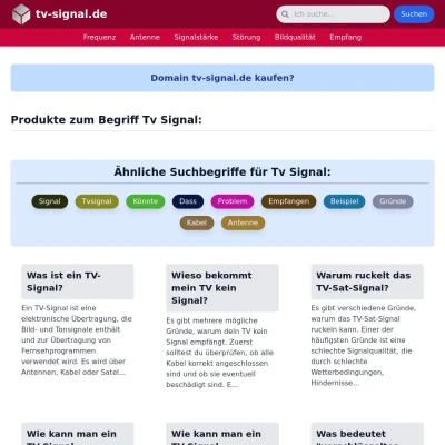 Screenshot tv-signal.de