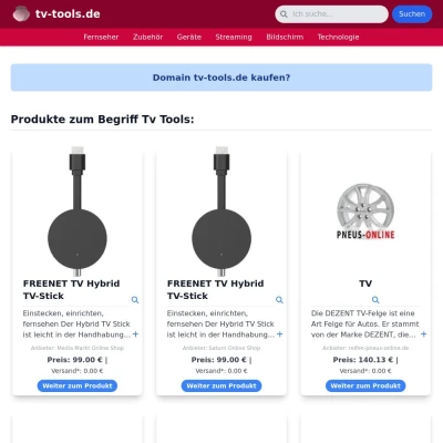 Screenshot tv-tools.de