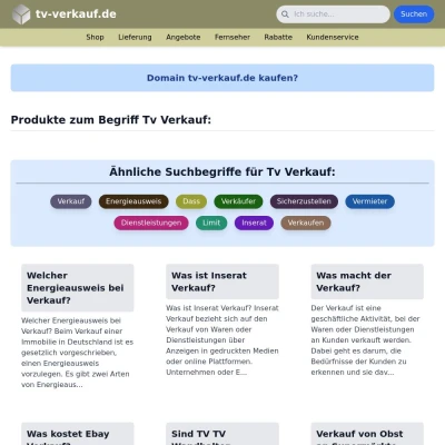 Screenshot tv-verkauf.de