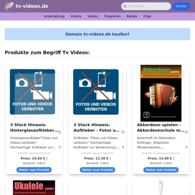 Screenshot tv-videos.de