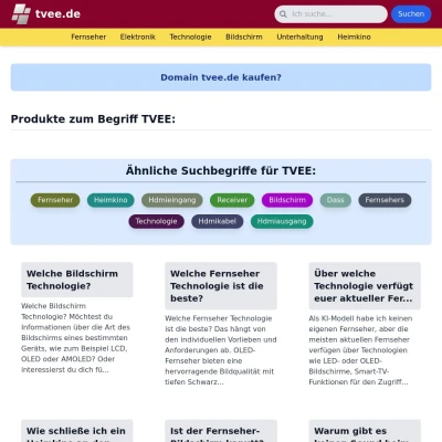 Screenshot tvee.de