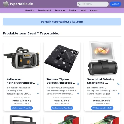 Screenshot tvportable.de