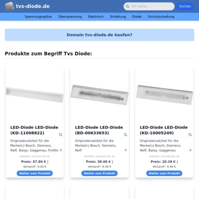 Screenshot tvs-diode.de