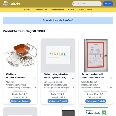 Screenshot twir.de