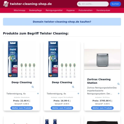 Screenshot twister-cleaning-shop.de