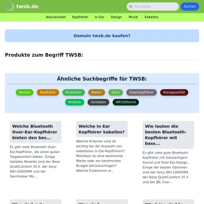 Screenshot twsb.de