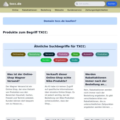 Screenshot txcc.de