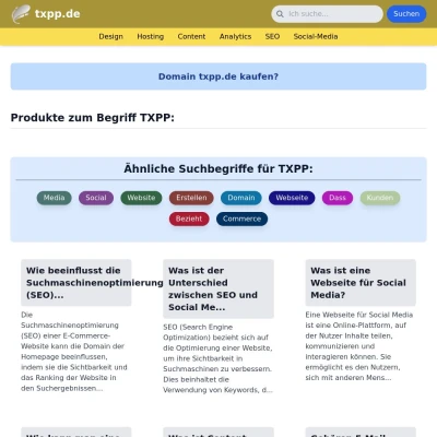 Screenshot txpp.de