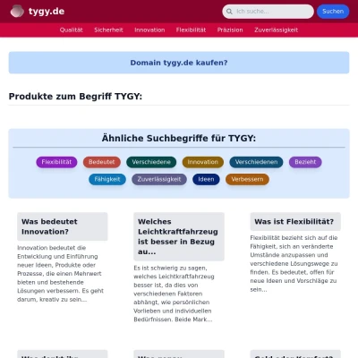 Screenshot tygy.de