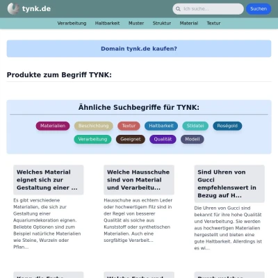 Screenshot tynk.de