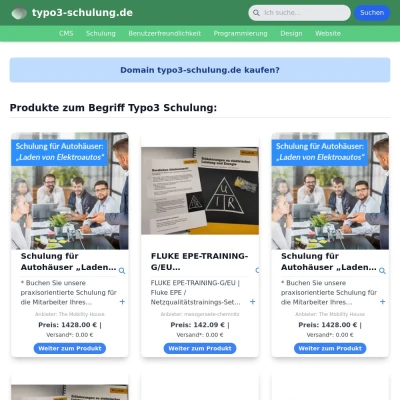 Screenshot typo3-schulung.de