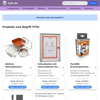 Screenshot tyta.de