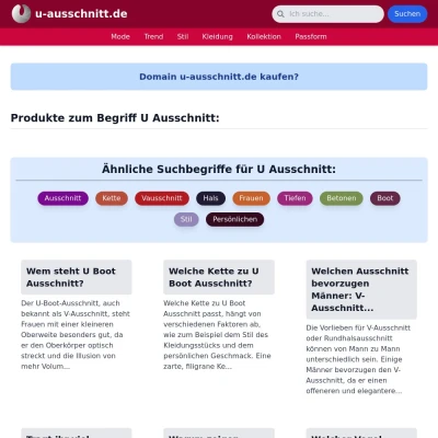 Screenshot u-ausschnitt.de