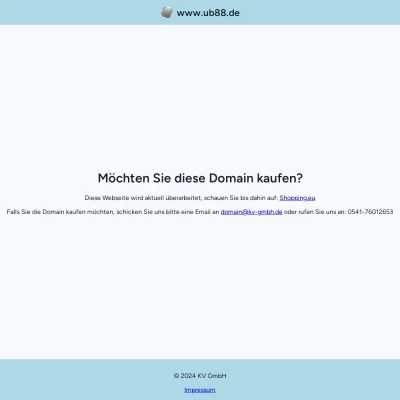 Screenshot ub88.de