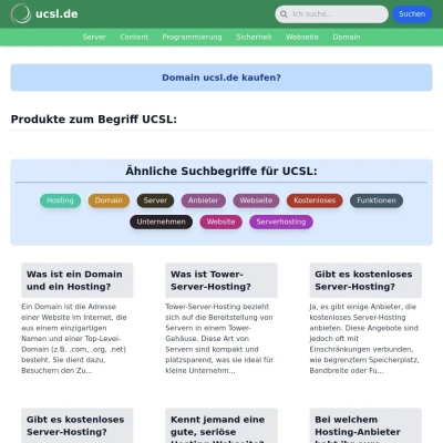 Screenshot ucsl.de