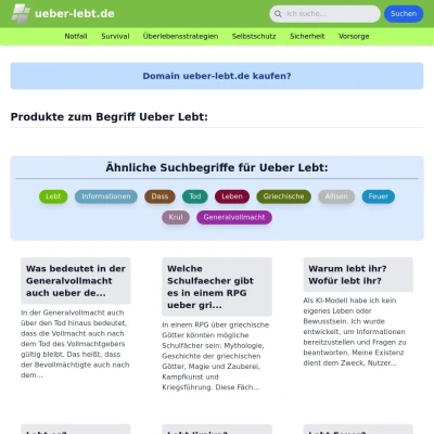 Screenshot ueber-lebt.de