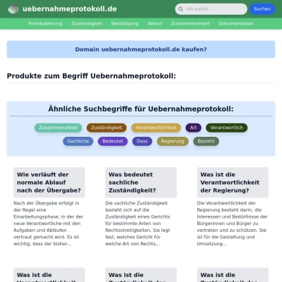 Screenshot uebernahmeprotokoll.de