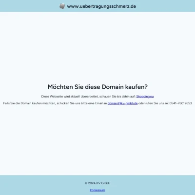 Screenshot uebertragungsschmerz.de