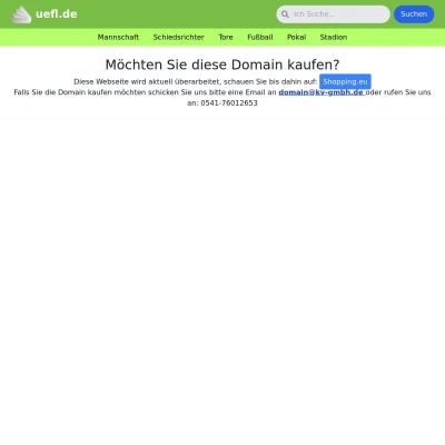 Screenshot uefl.de