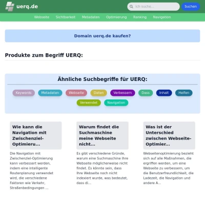 Screenshot uerq.de