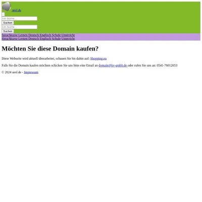 Screenshot uesl.de