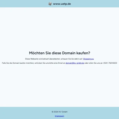 Screenshot uetp.de