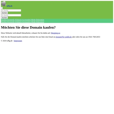 Screenshot ufbg.de