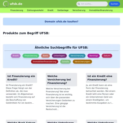 Screenshot ufsb.de