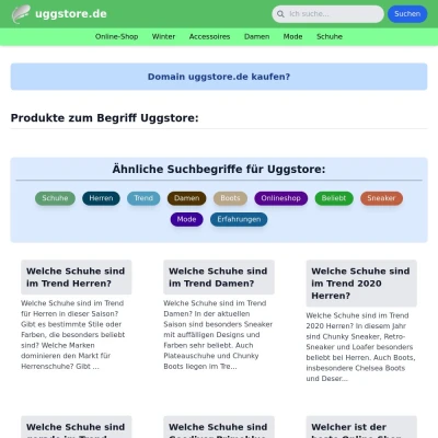 Screenshot uggstore.de