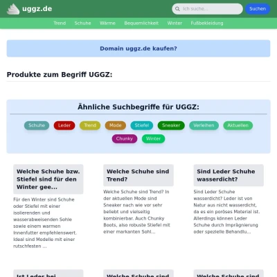 Screenshot uggz.de