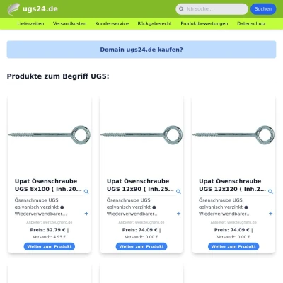 Screenshot ugs24.de