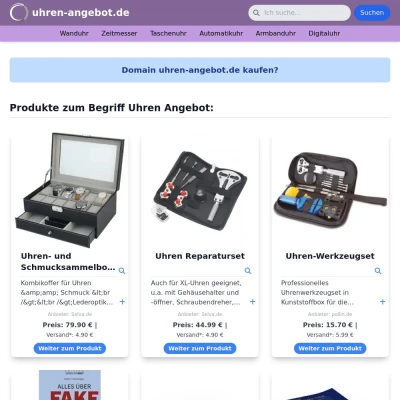 Screenshot uhren-angebot.de