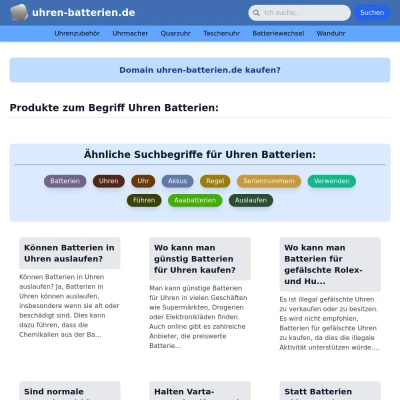 Screenshot uhren-batterien.de