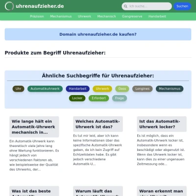 Screenshot uhrenaufzieher.de