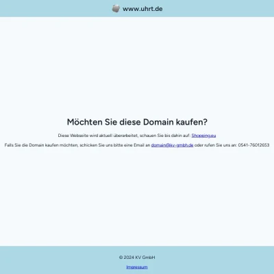 Screenshot uhrt.de