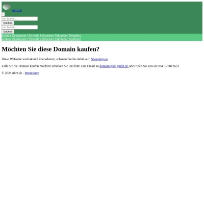 Screenshot uhrz.de