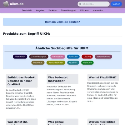 Screenshot uikm.de