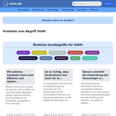 Screenshot uism.de